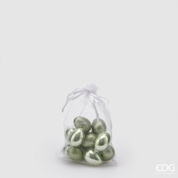 Uovo Matt+Shiny Verde Set 12 pz. h.4 Edg