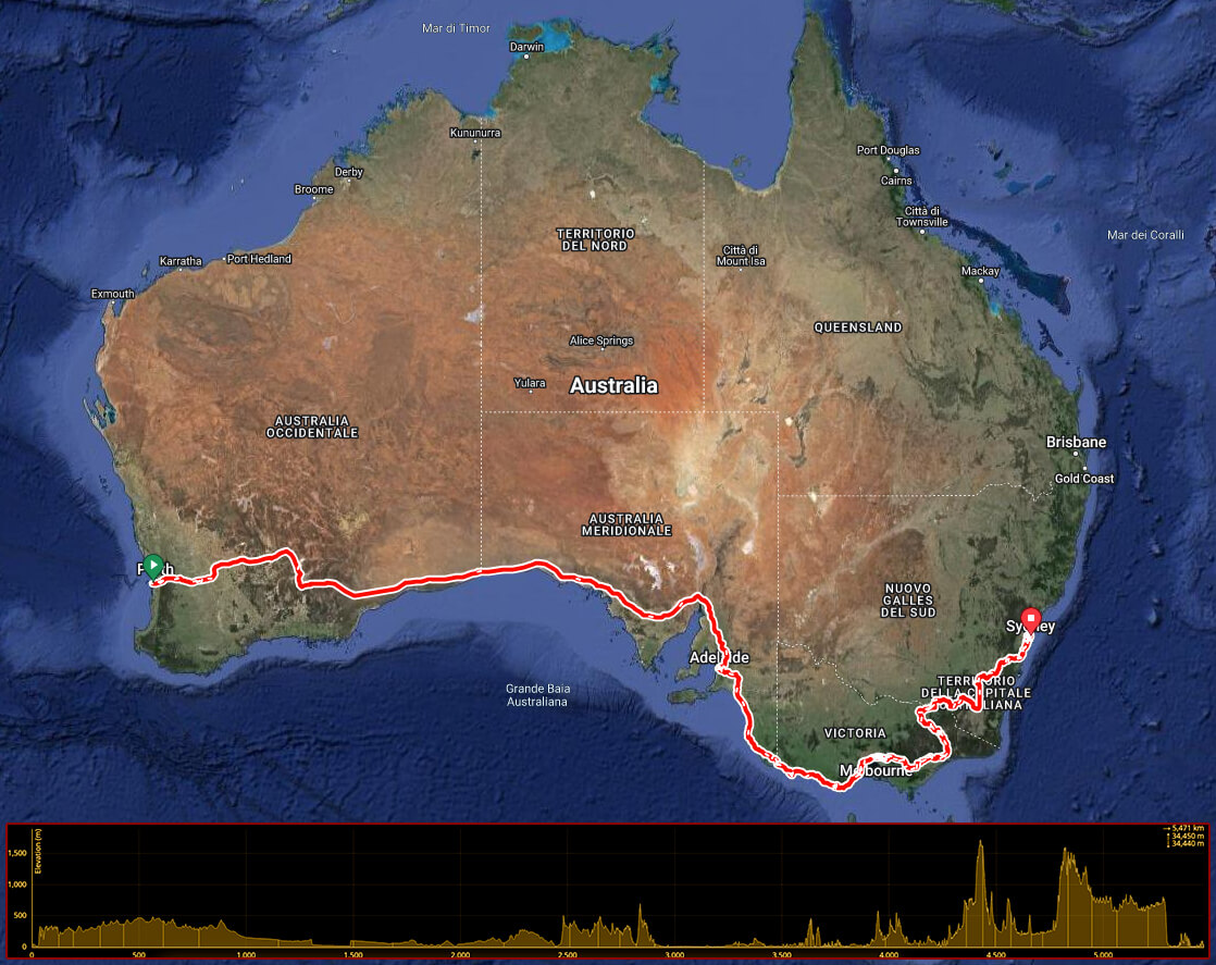 Omar Di Felice: La sfida della Indian Pacific Wheel Ride