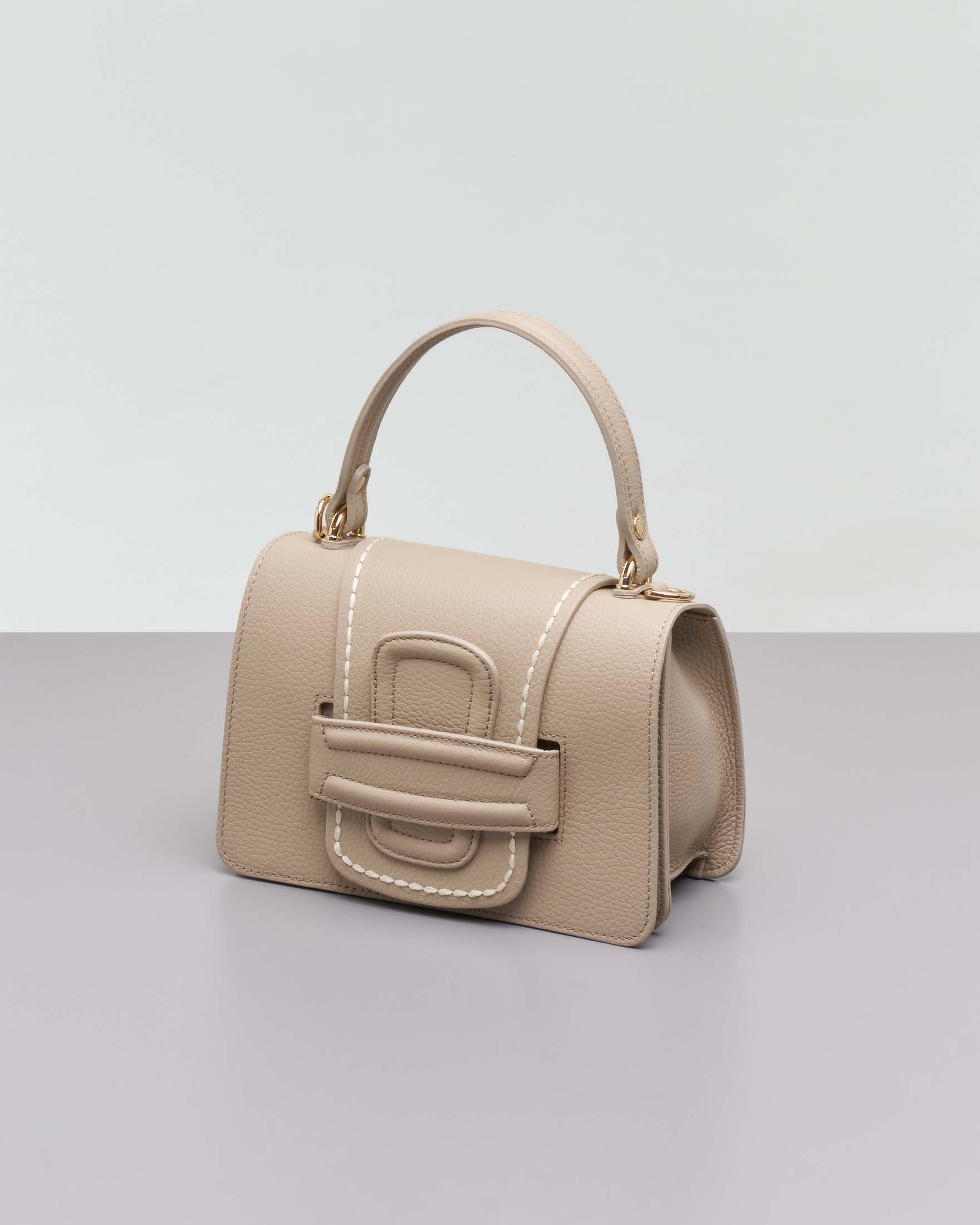 Orciani Sveva Bag Piccola Flash in Pelle Martellata Blu Reale con
