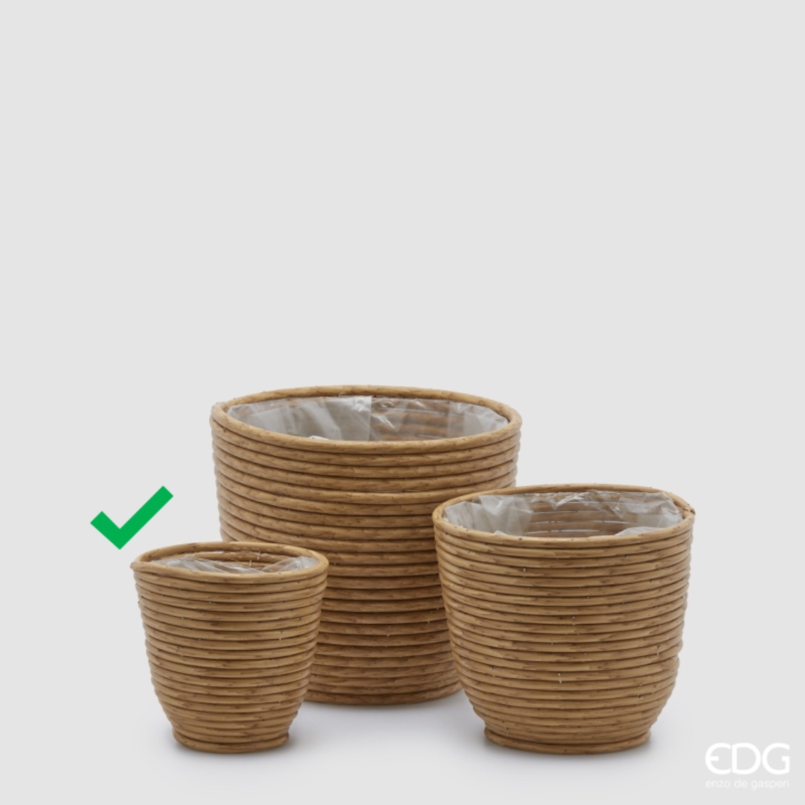 Cesto Rotondo Righe Svasato S3 M1 d.15 h.14 Edg