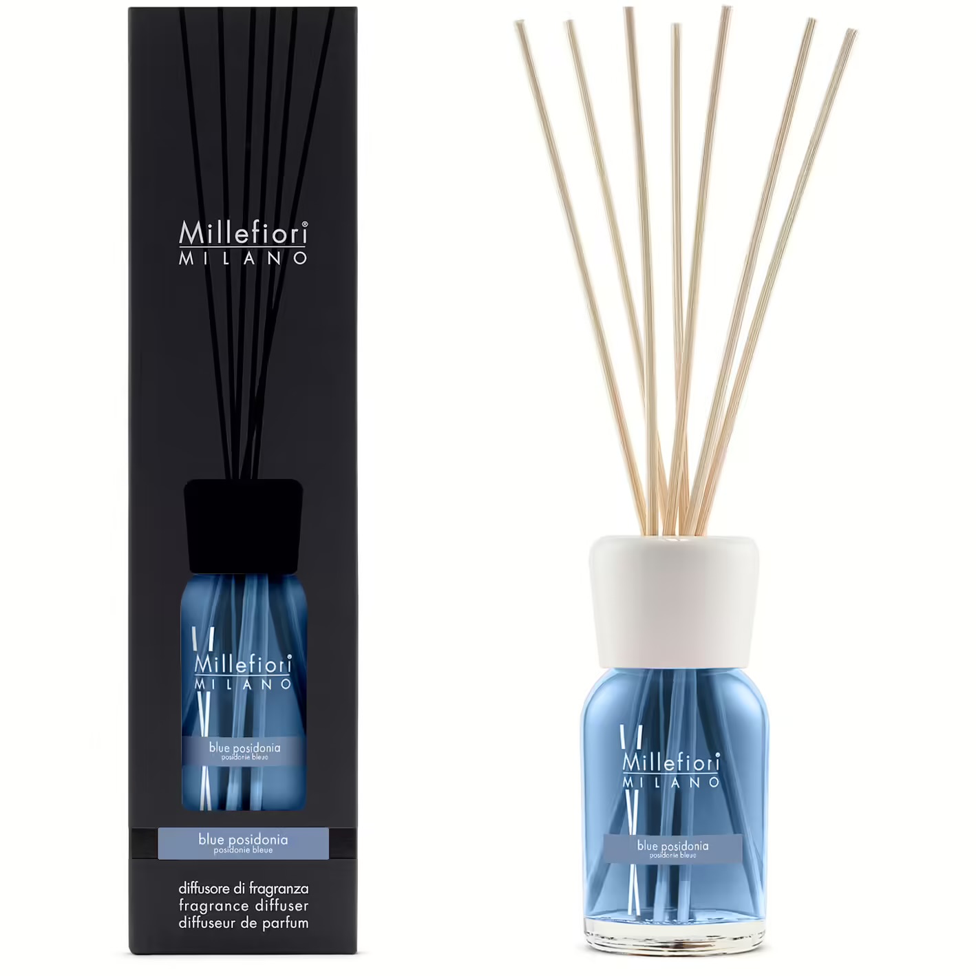 Diffusore di Fragranza a Stick 100 ml. Blue Posidonia Millefiori Milano