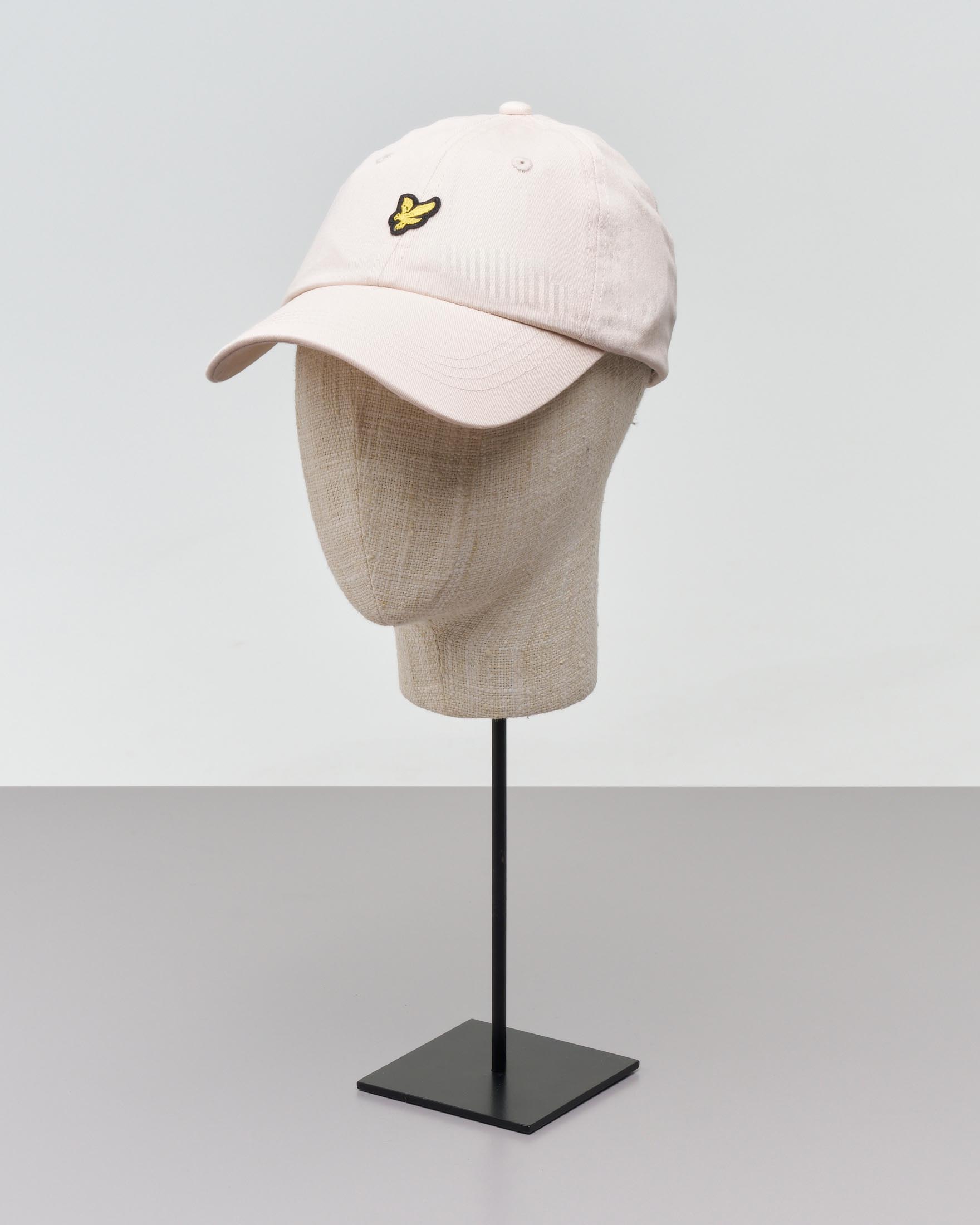 Berretto baseball color panna con logo aquila gialla