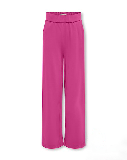 Pantalone fucsia in punto milano con fascia elastica 8-14 anni
