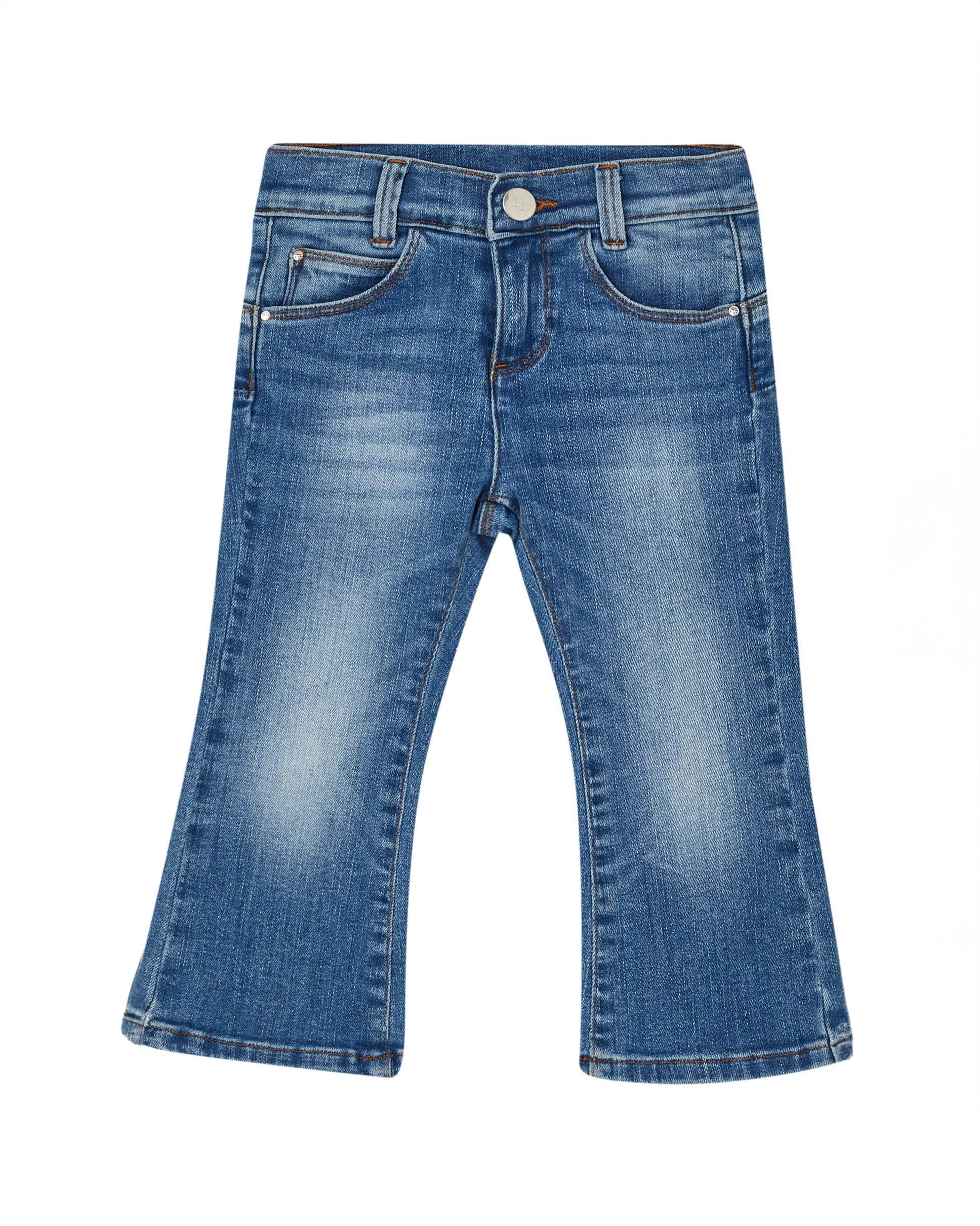 Jeans flare Liu-Jo in cotone elasticizzato a lavaggio medio stone washed
