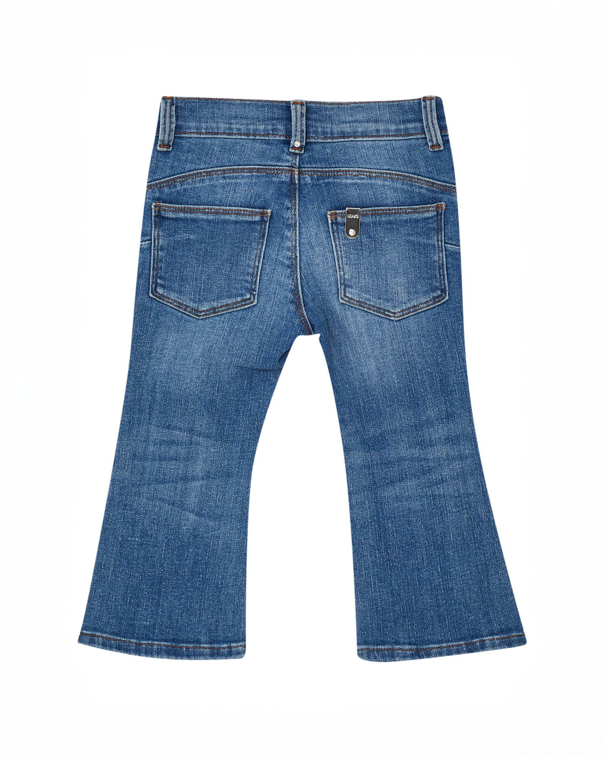 Jeans flare Liu-Jo in cotone elasticizzato a lavaggio medio stone washed 