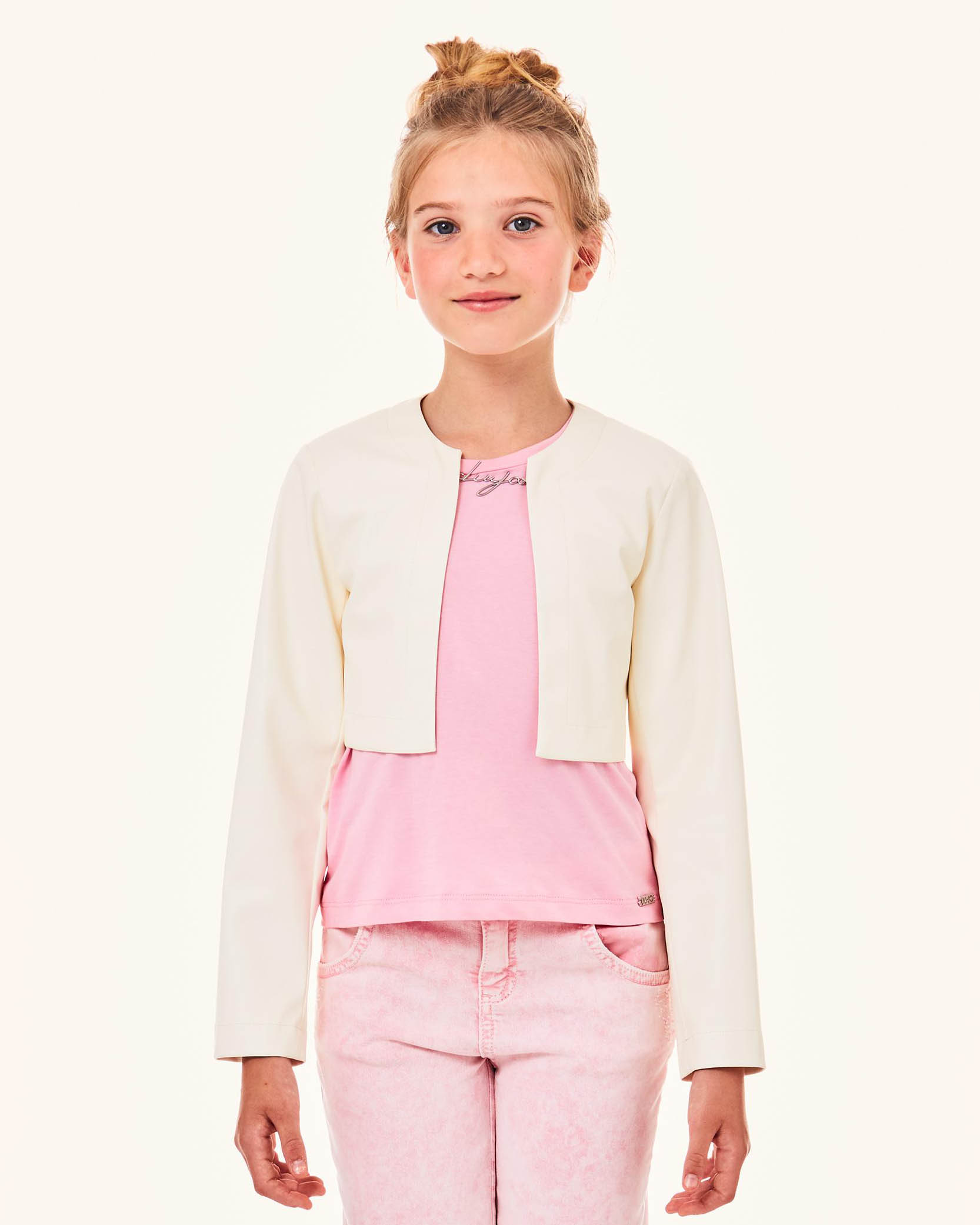 Liujo Bolero avorio in ecopelle