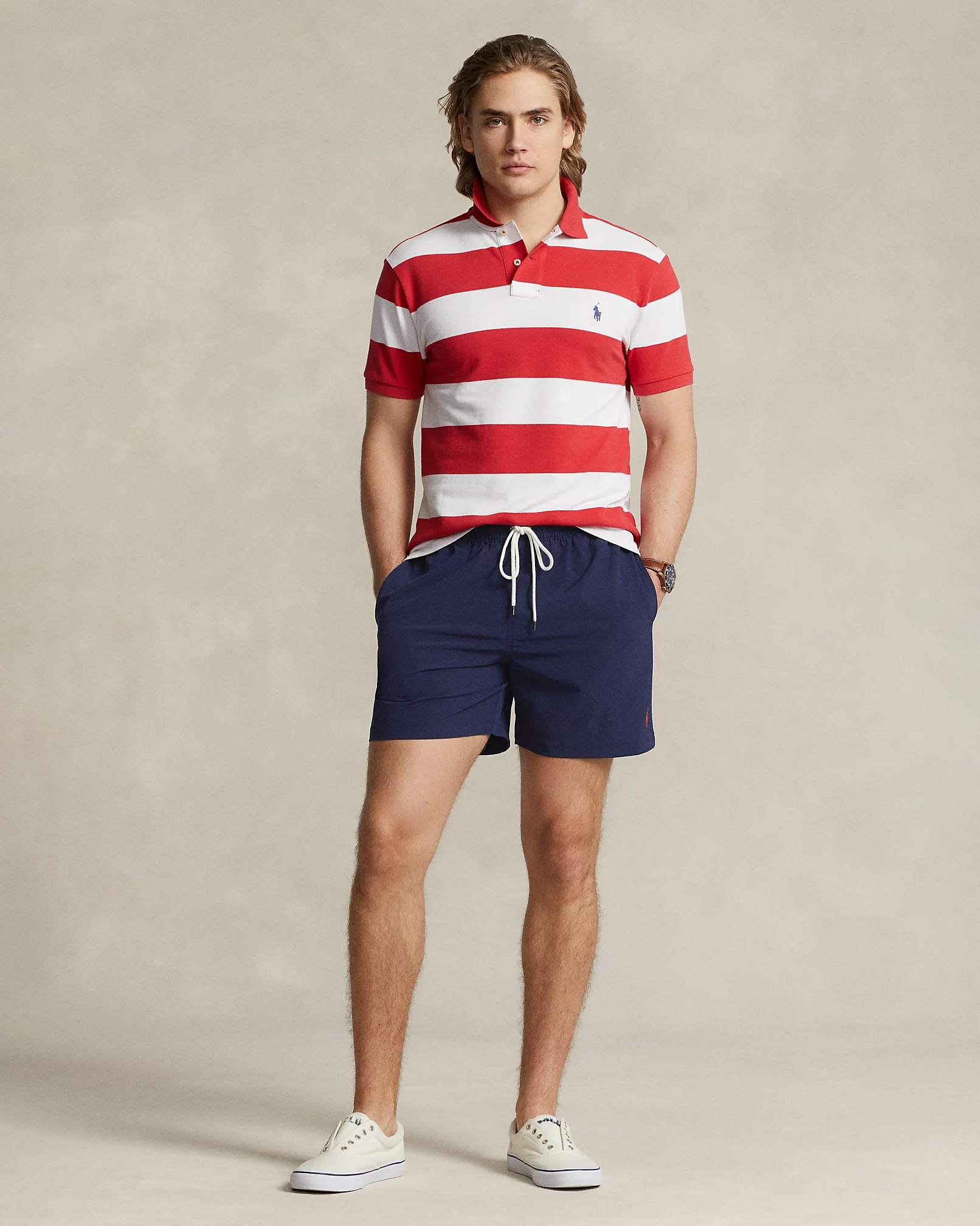 Boxer mare blu Polo Ralph Lauren con logo pony regular-fit image