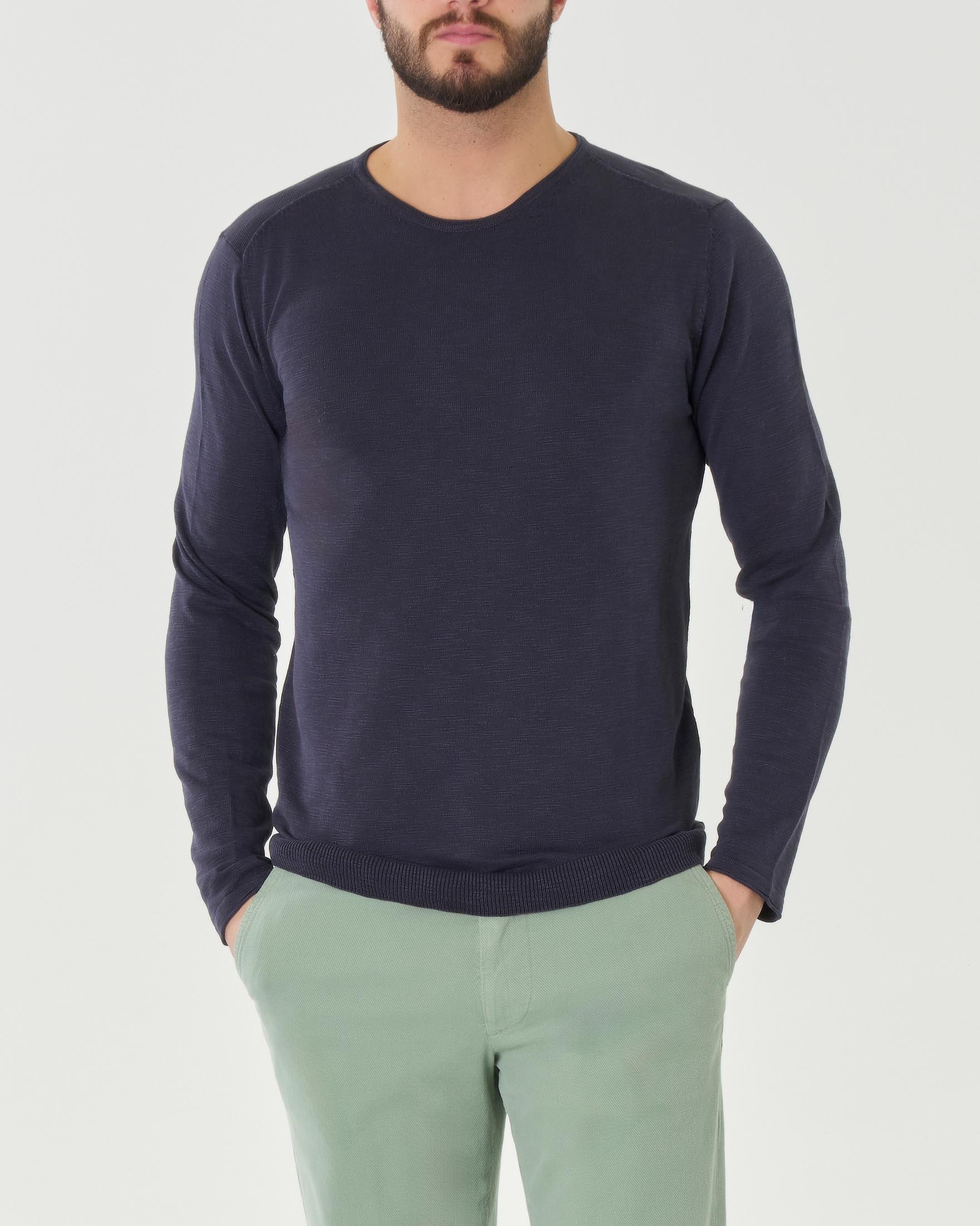 ZARA T-Shirt Uomo Bianca Righe Casual Cotone (INT L