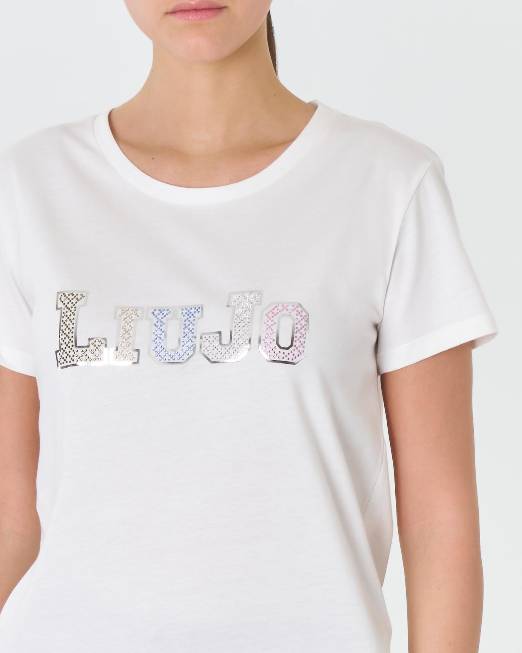 T shirt bianca con scritta online