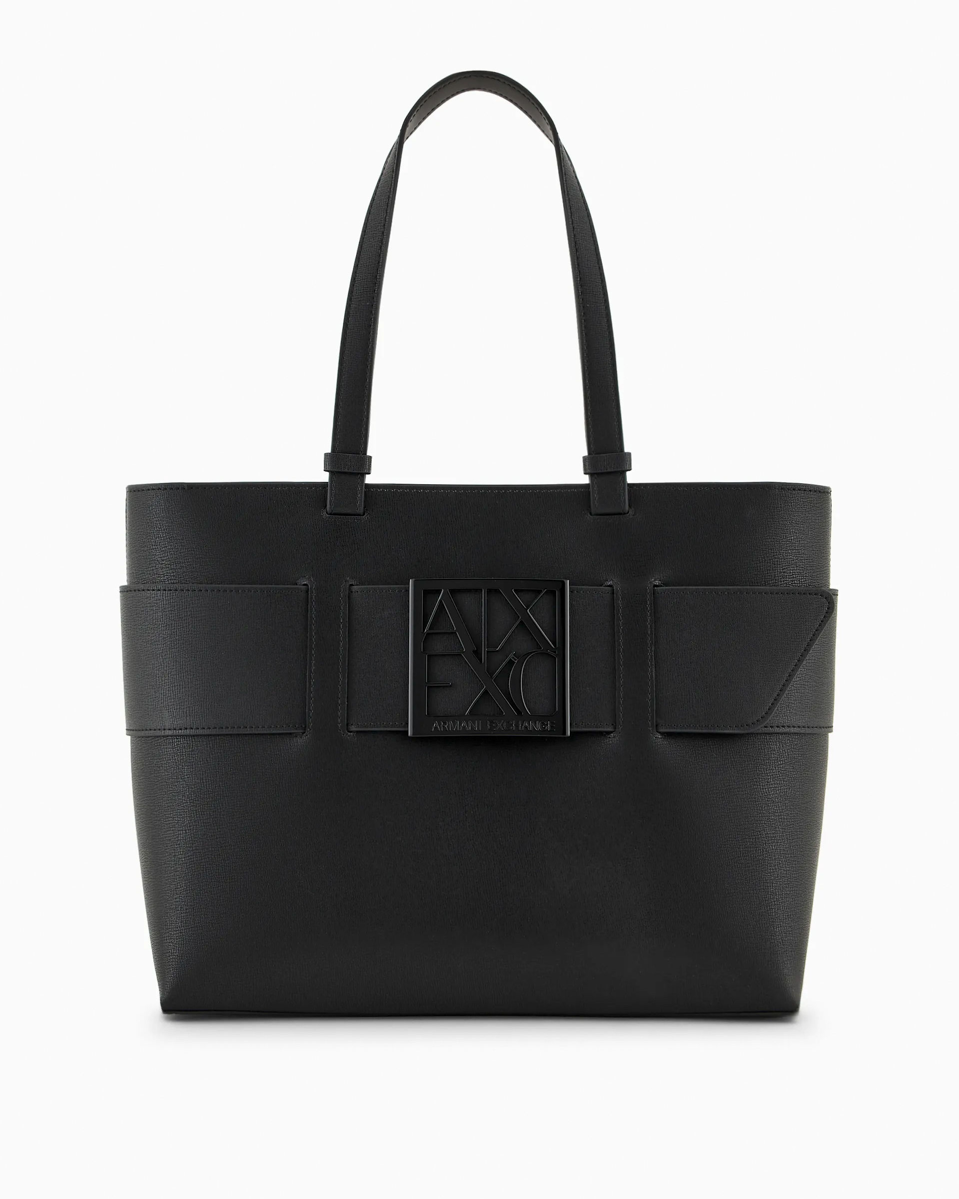 Borsa armani nera lucida best sale