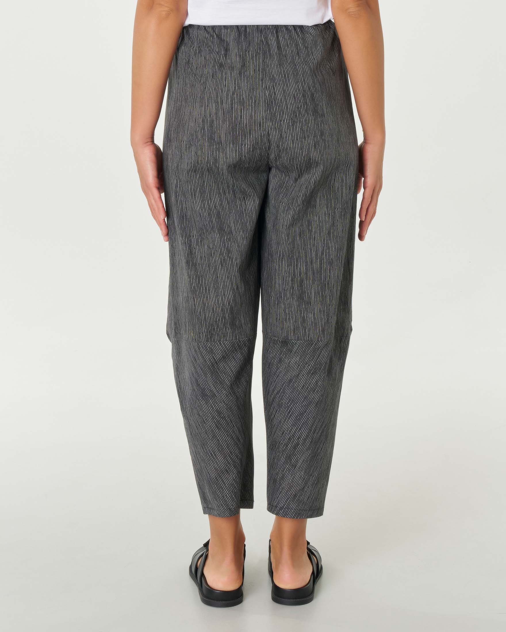 Pantalone ampio in popeline di cotone stampato