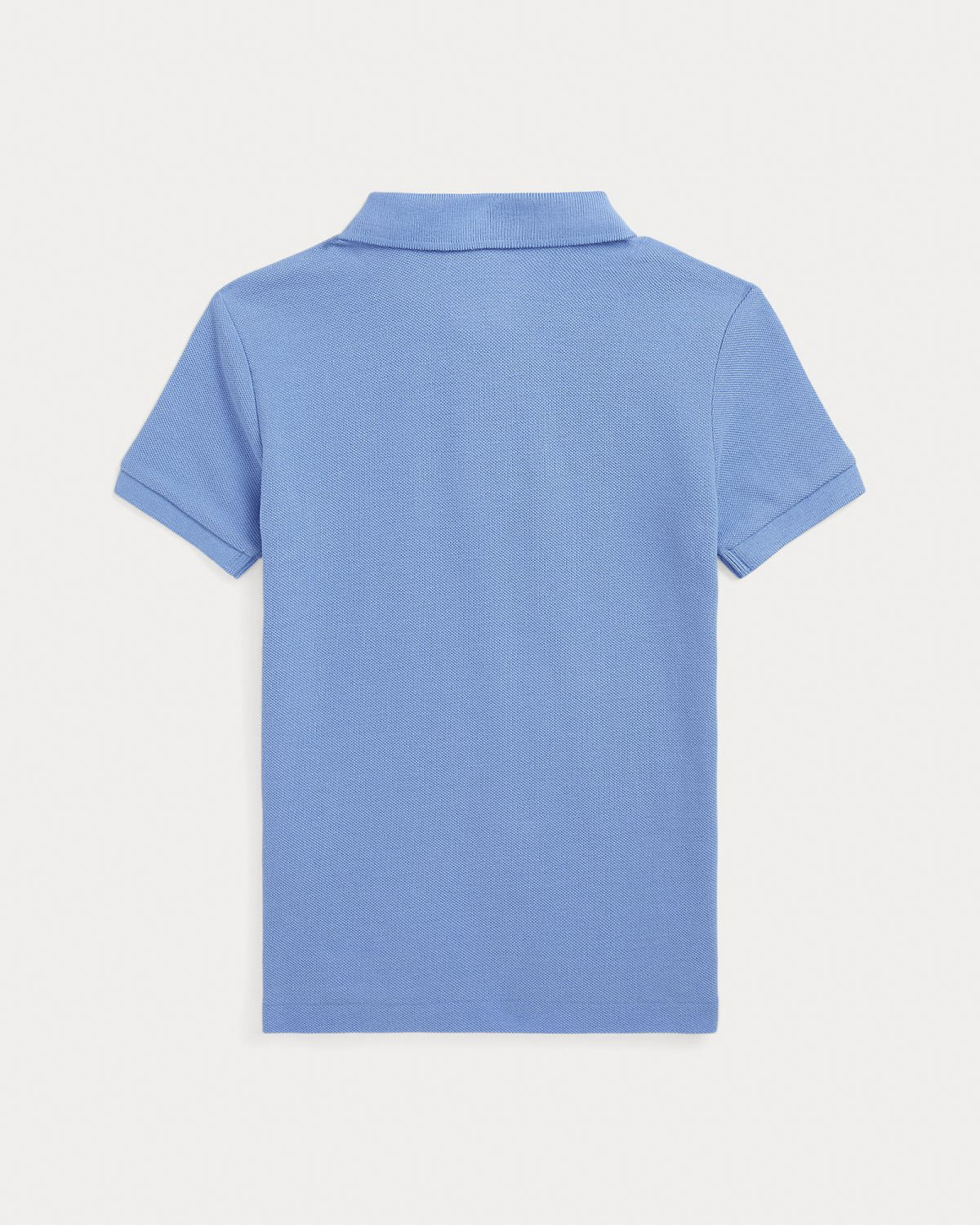 Polo in piquet celeste a maniche corte Polo Ralph Lauren con logo pony cipria  image
