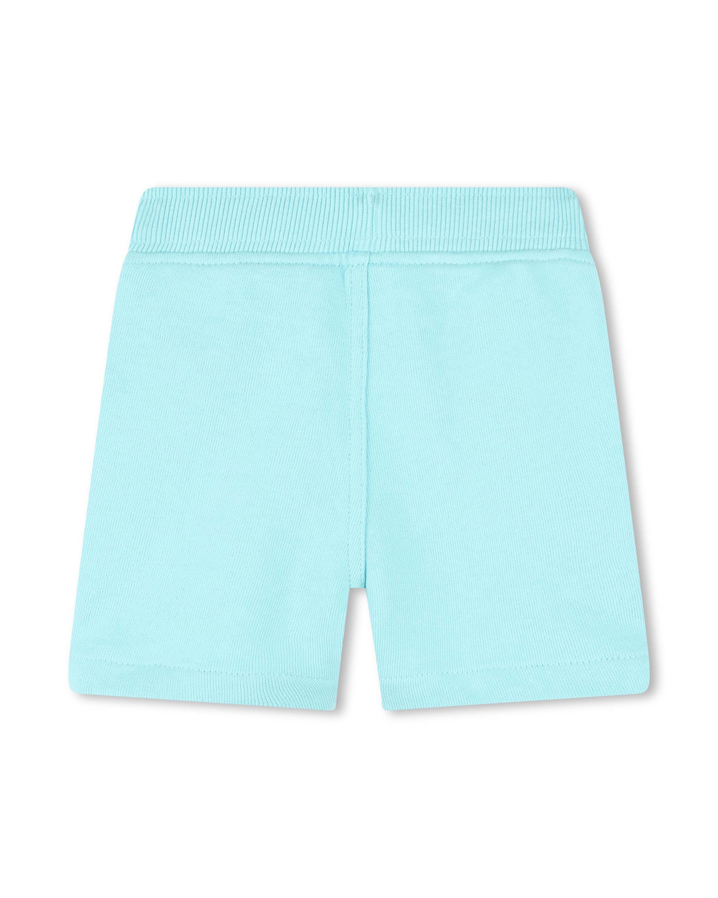 Bermuda azzurro in felpa di cotone con coulisse 2-3 anni image