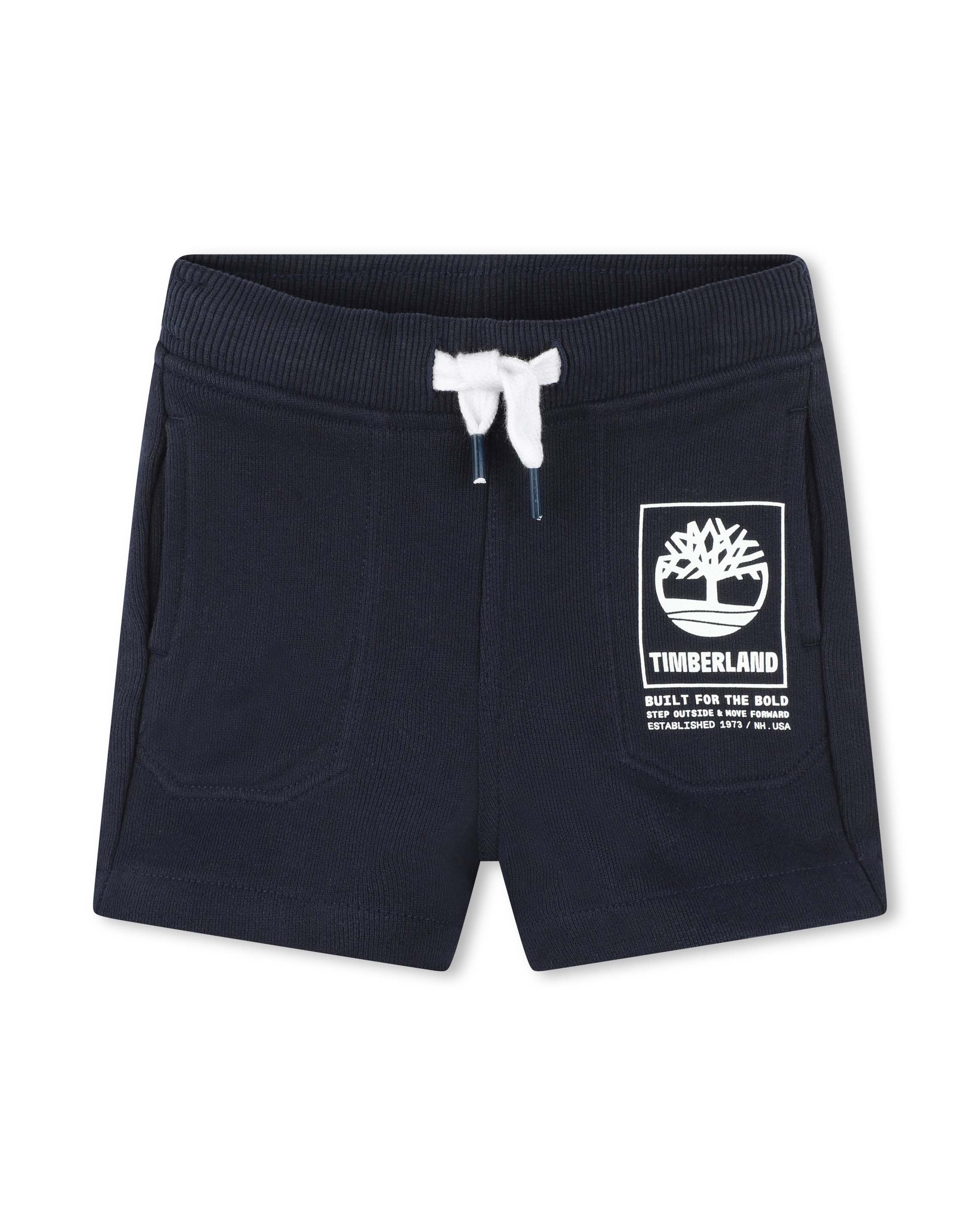 Bermuda blu in felpa di cotone con coulisse 2-3 anni