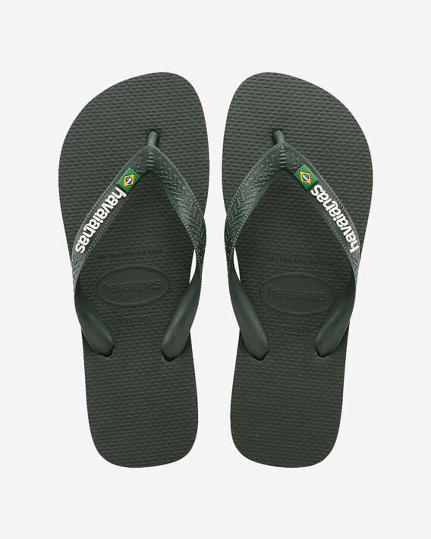 Havaianas Brasil Logo verde militare
