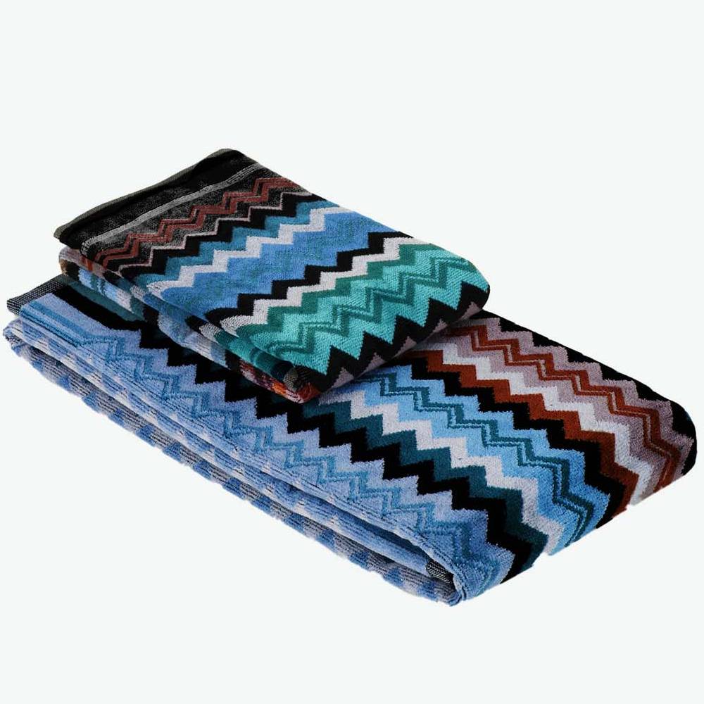 NEOCLASSIC 160 zig-zag bathroom towel set by Missoni Home
