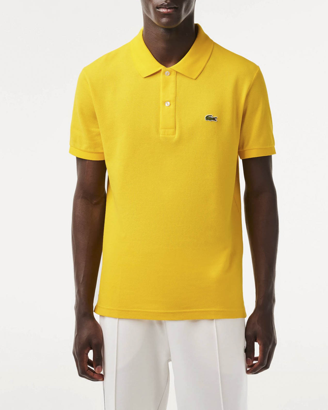 Polo giallo acceso slim fit PH4012 in petit piqué