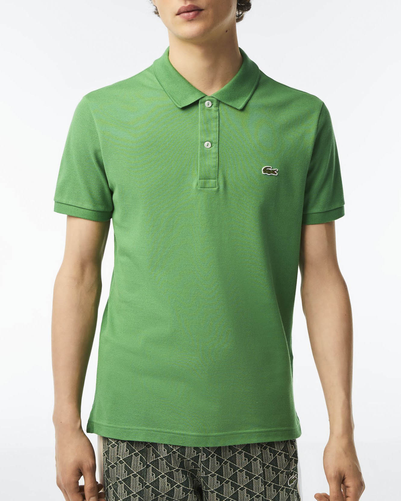 Lacoste — Polo verde slim fit PH4012 in petit piqué