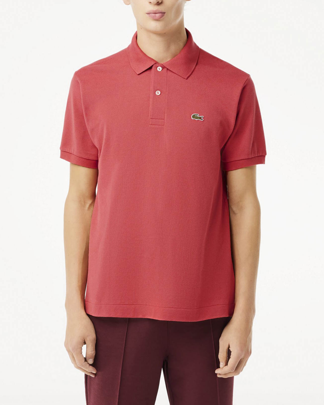 Polo corallo classic fit L.12.12 in petit piqué