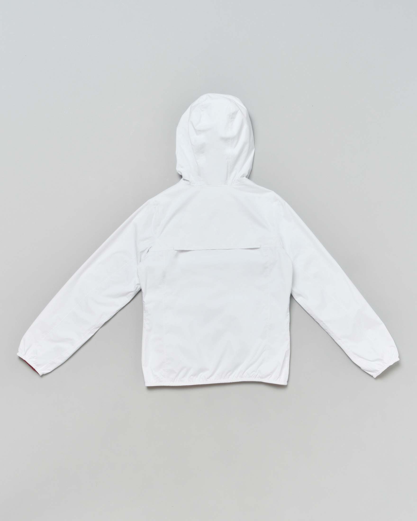Giubbino P. Lily bianco in nylon reversibile in rosa lucido con cappuccio fisso  image