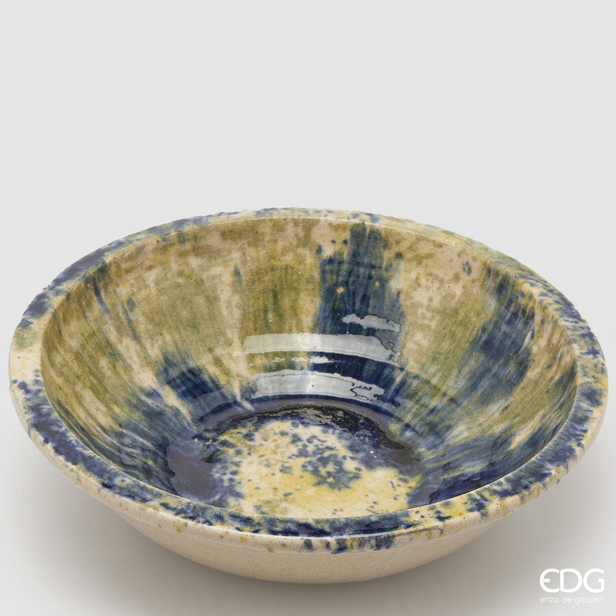 Piatto in Ceramica Decorativo Rotondo d.41 h.11 Edg