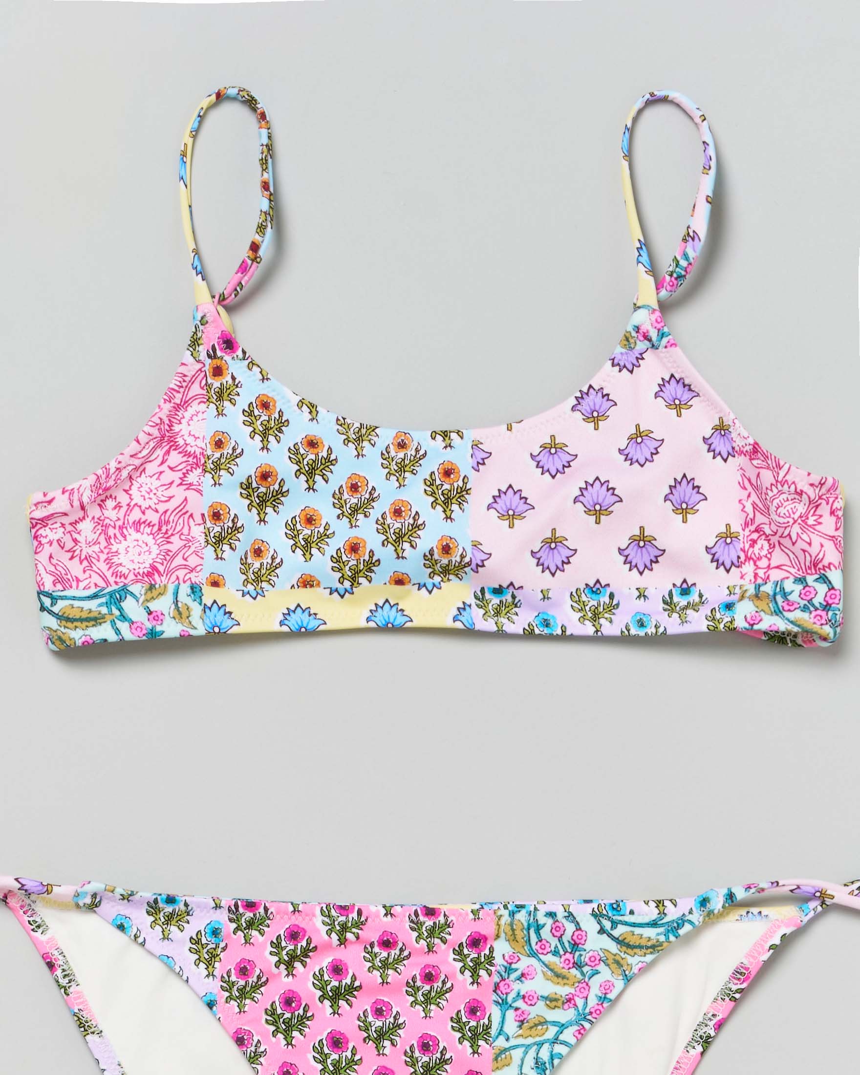 Bikini Jaiden MC2 Saint Barth a bralette in fantasia patchwork floreale multicolor  image