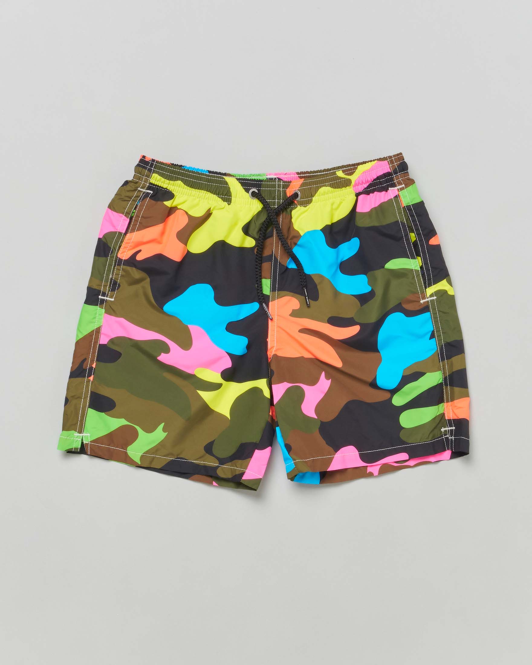 Boxer mare comouflage a macchie fluo colorate