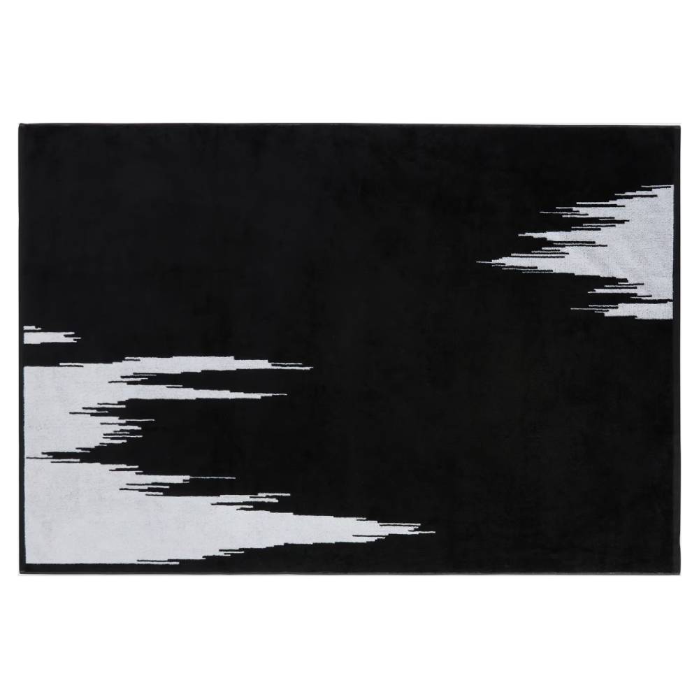 Missoni Home Bathroom | SKUNK black and white shower towel 100x150