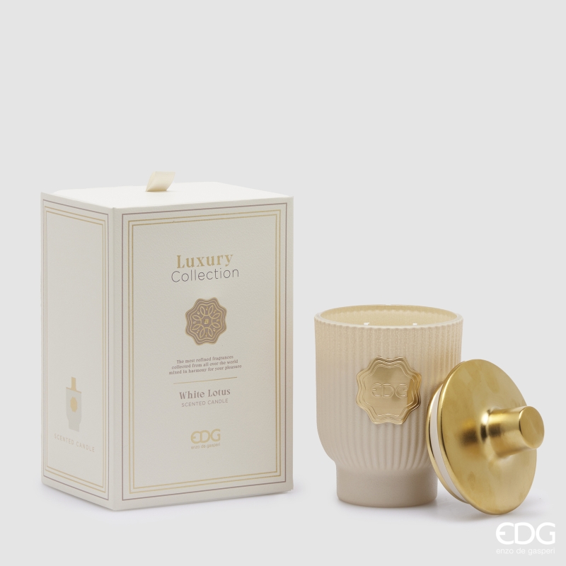 Candela Profumata Luxury Collection White Lotus 420g Edg