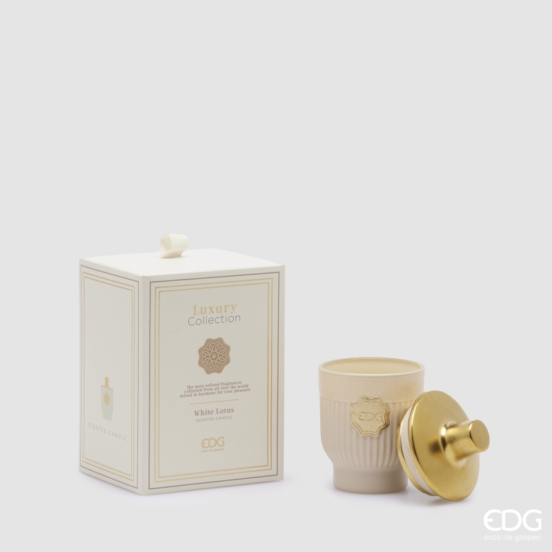 Candela Profumata Luxury Collection White Lotus 120g Edg