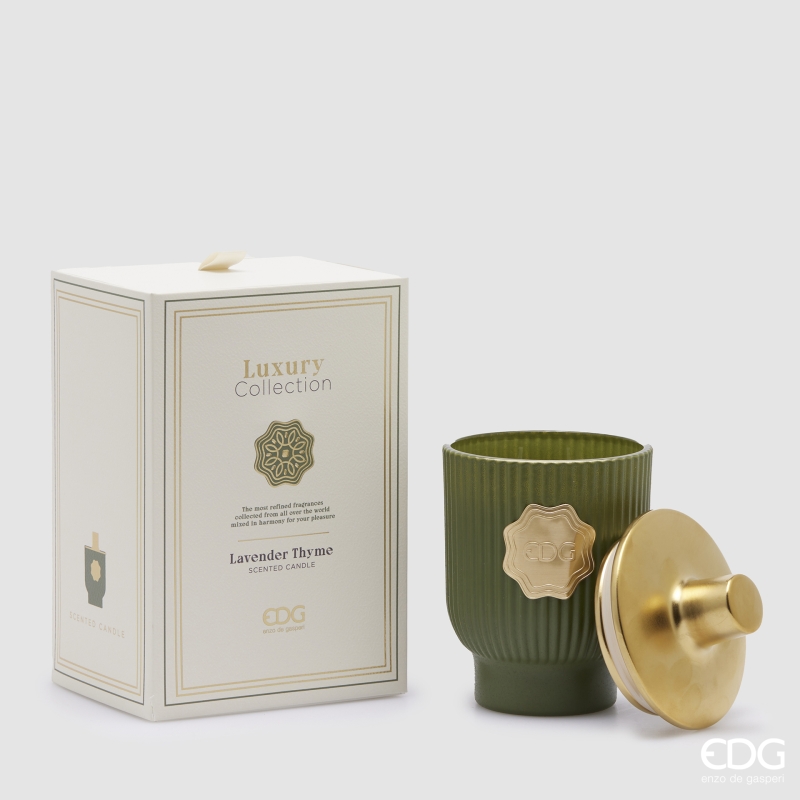 Candela Profumata Luxury Collection Lavender Thyme 420g Edg