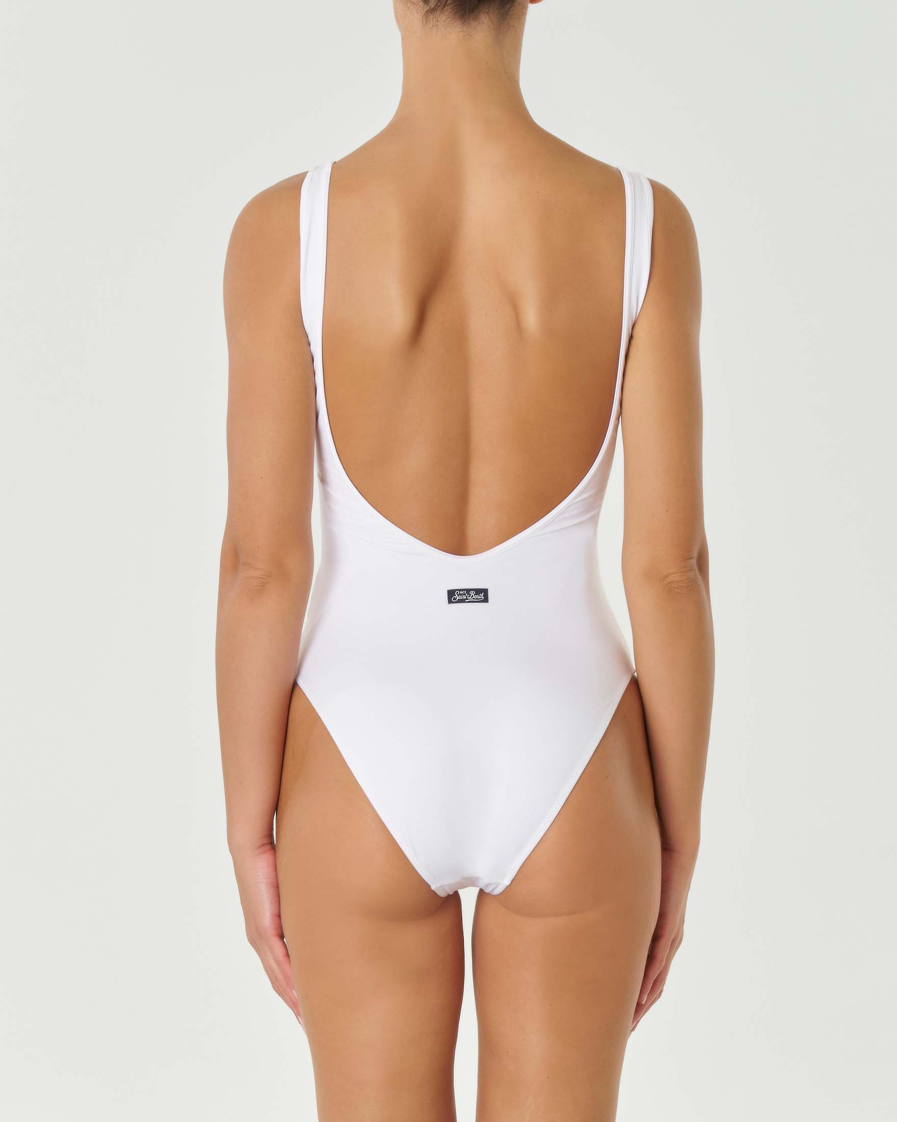 Costume intero monospalla con ricamo Donna, Fantasia | Milano