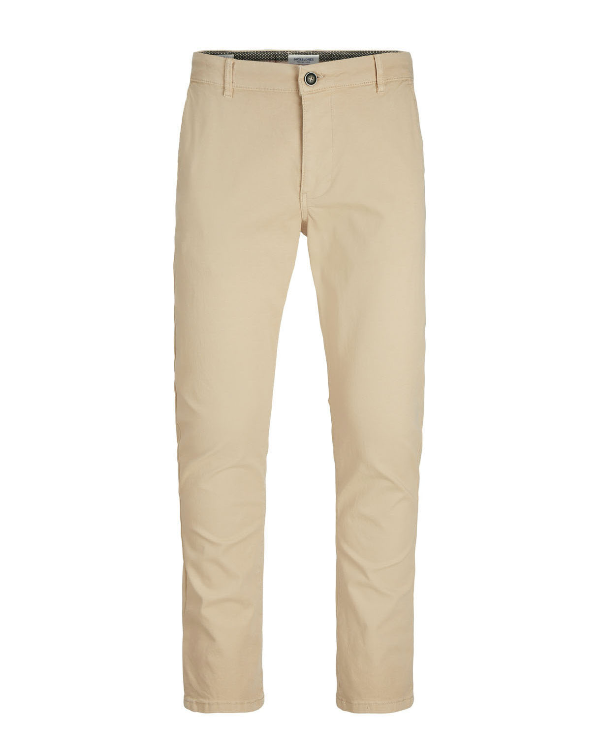 Pantalone chino sabbia slim fit in cotone stretch armaturato