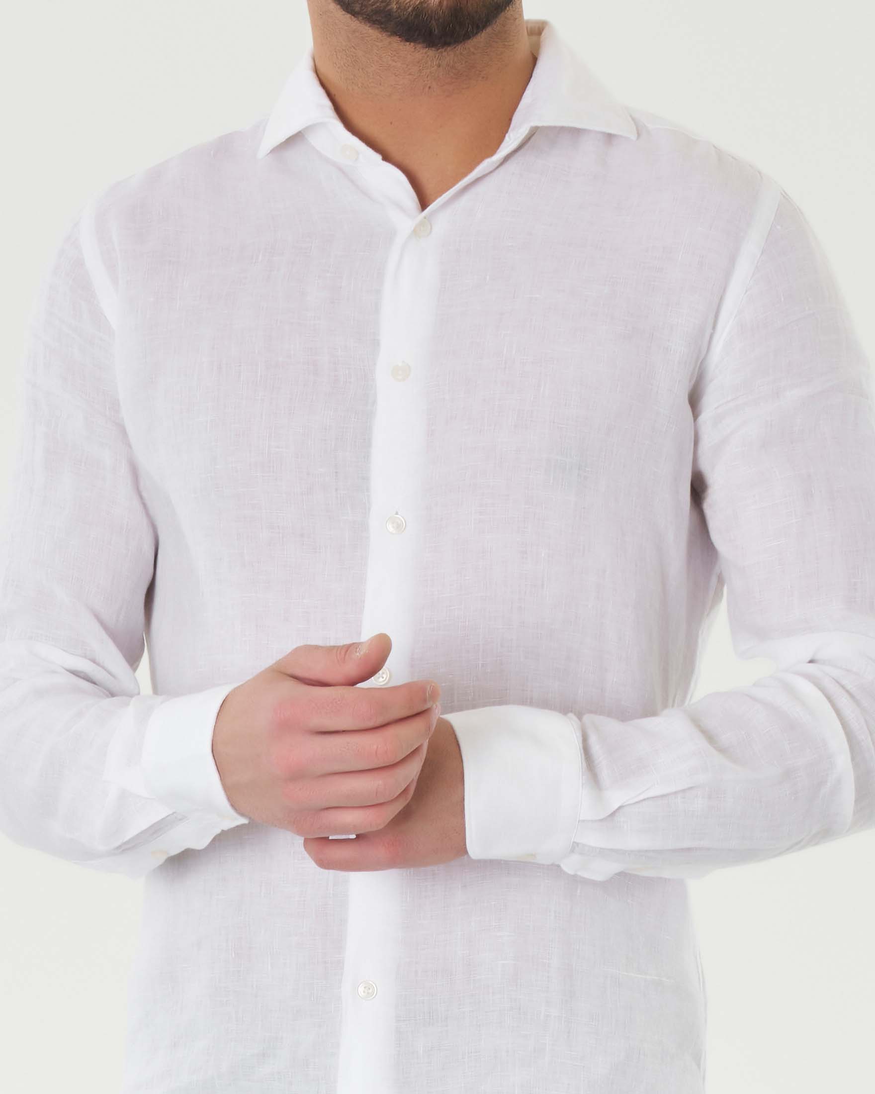CASAMODA Camicia Da Uomo Comfort Fit - Tinta Unita, Blu Scuro, Taglia 54, Puro Cotone