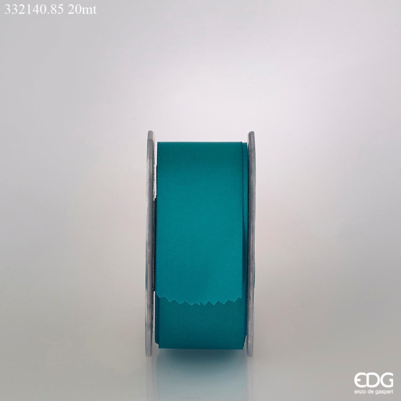 Nastro Doppio Raso Azzurro 40mm. 20mt. Edg