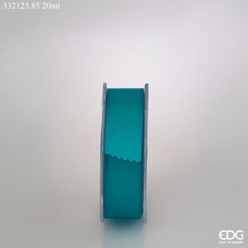 Nastro Doppio Raso Azzurro 25mm. 20mt. Edg