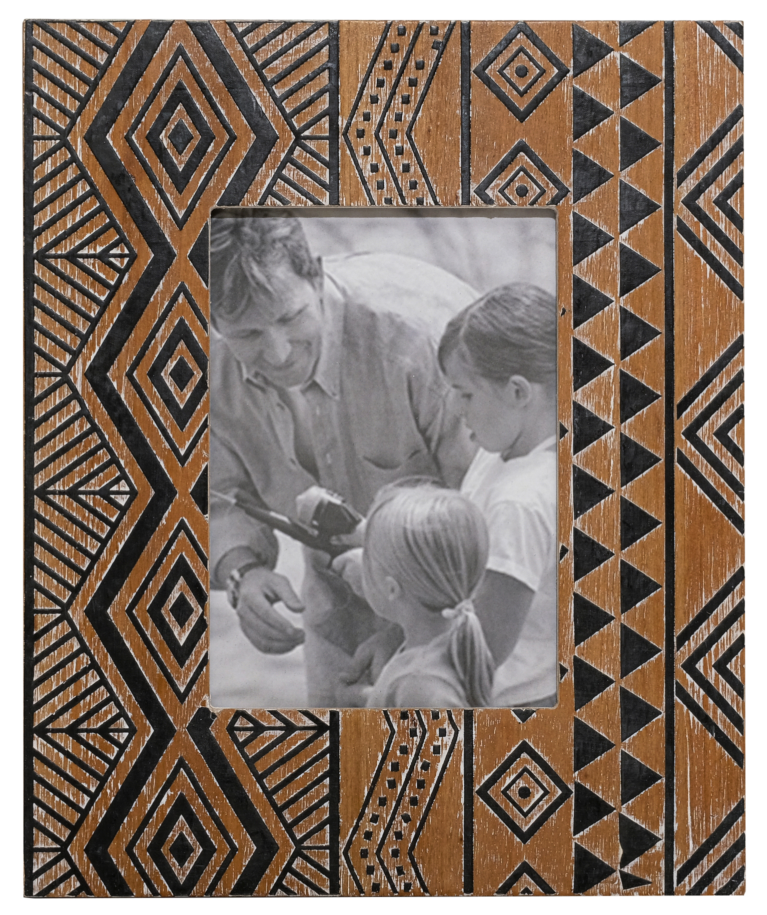 Portafoto in Legno Etnik Brown 10x15 (20x25) Fade