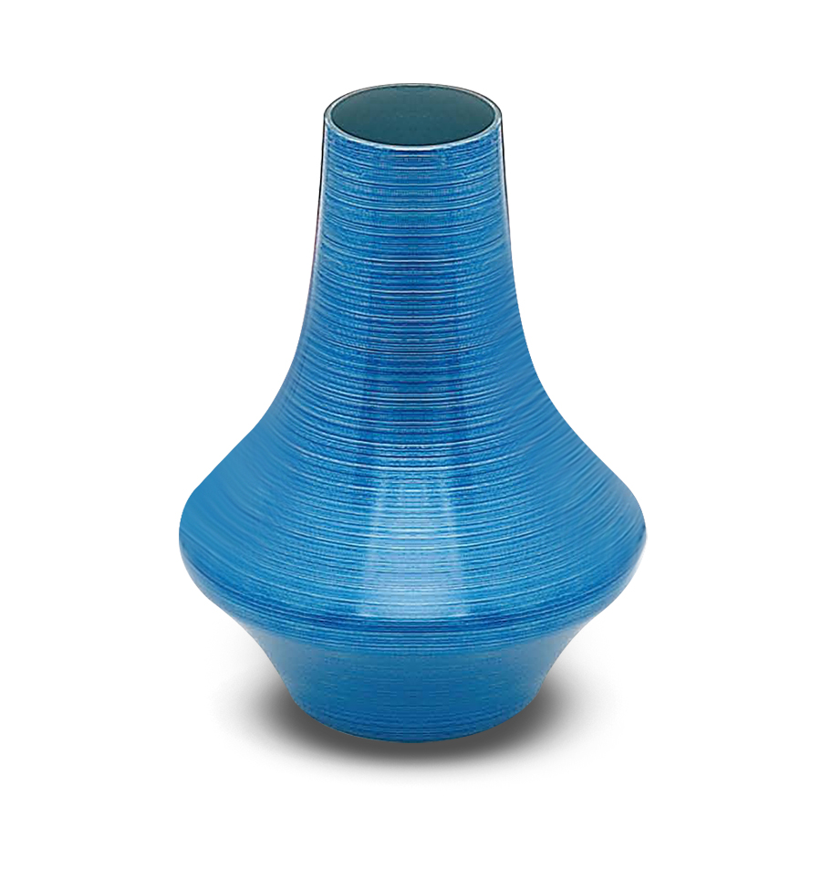 Vaso in Vetro Blu Galassia d.24 h.30 Fade