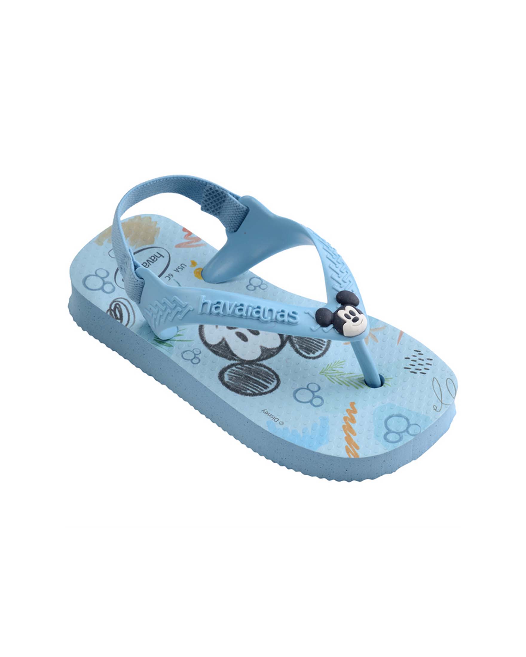 Havaianas Baby Disney Class azzurre a fantasia Topolino con elastico  image
