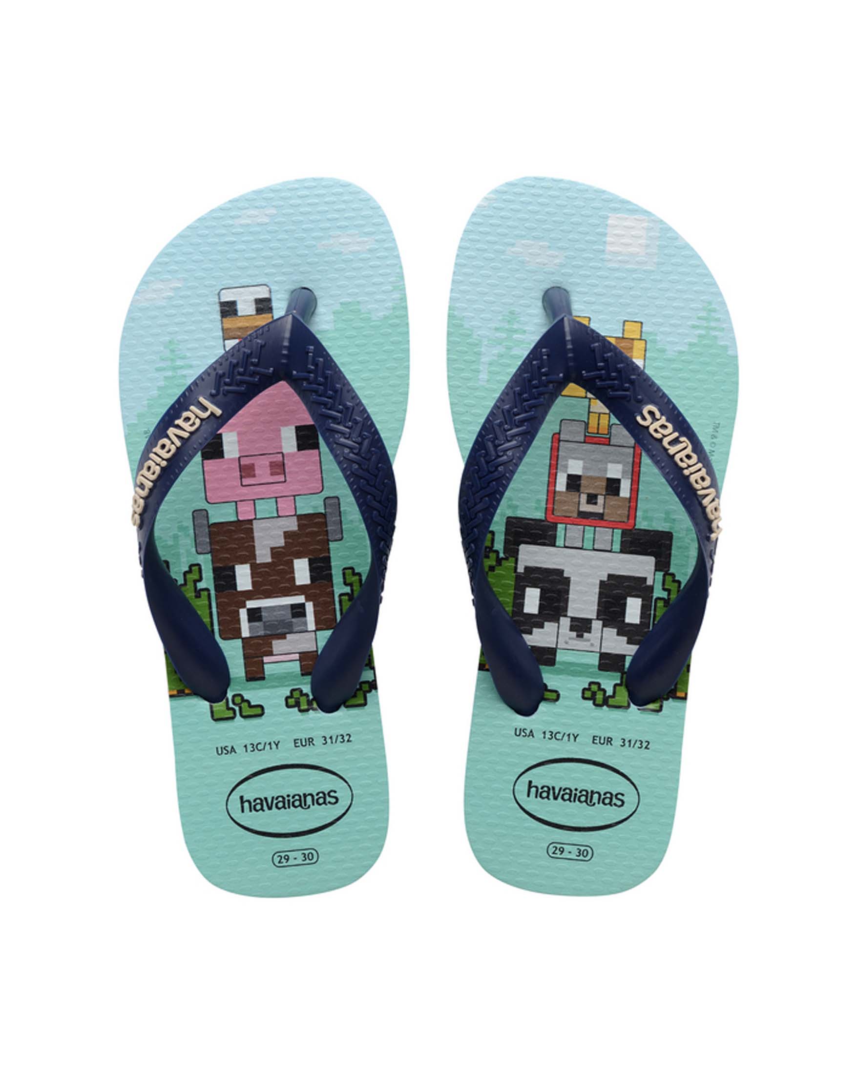 Havaianas Kids Minecraft verde acqua