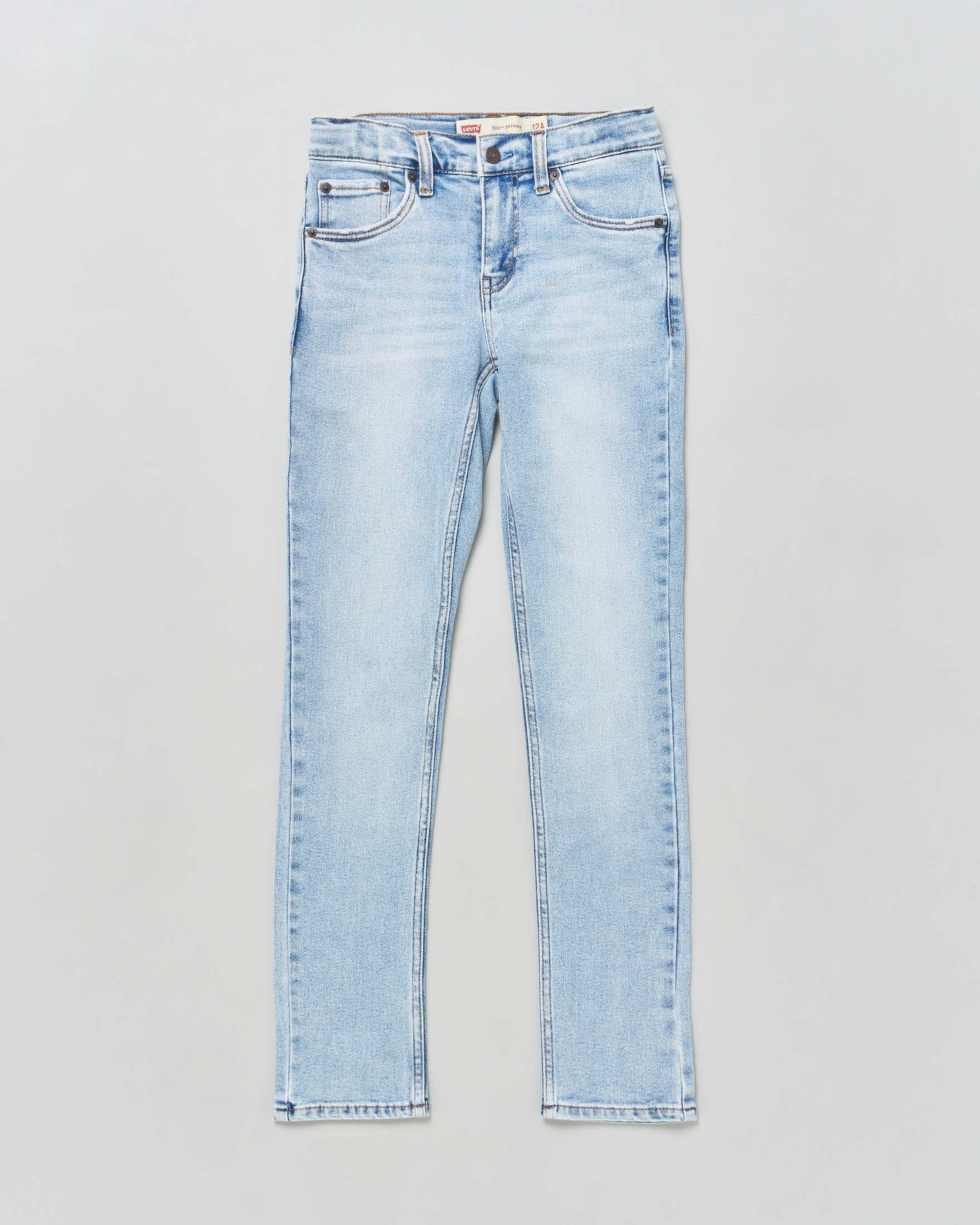 Jeans 510 skinny in cotone stretch a lavaggio chiaro bleach wash 