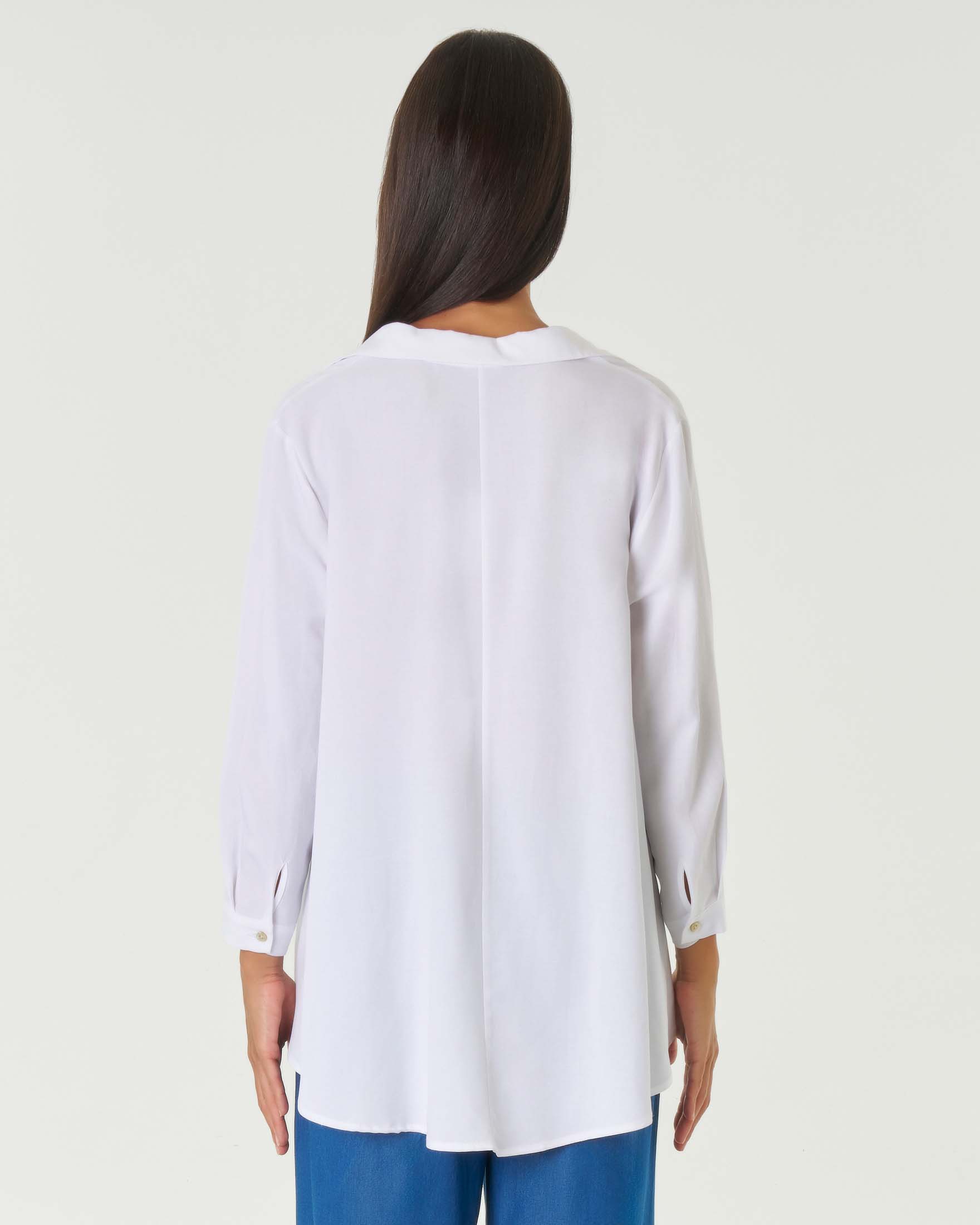 Camicia bianca manica tre quarti store