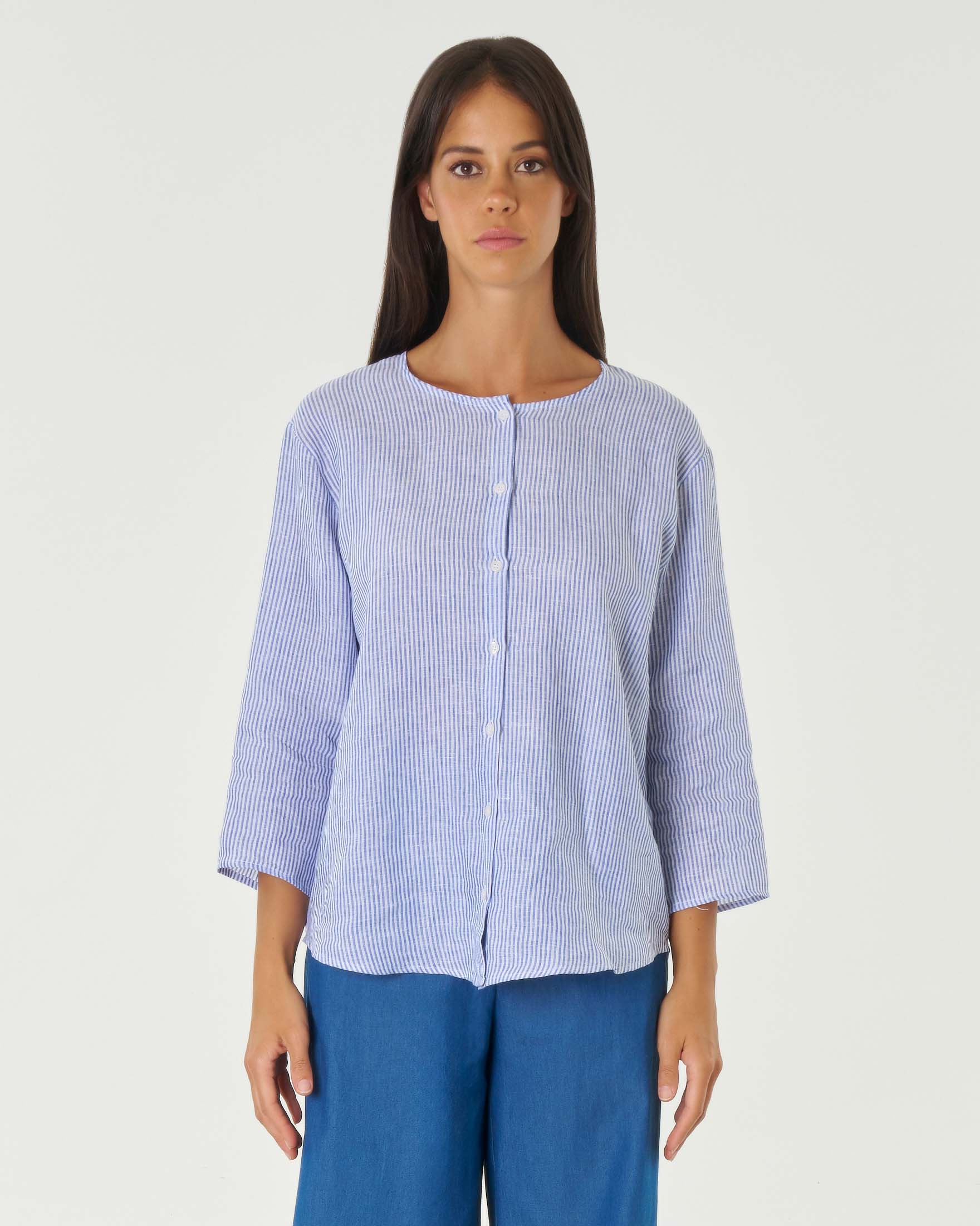 TOFOTL Blusa Donna Con Maniche Tre Quarti E Colletto A Revers - Maglia Elegante In Cotone Traspirante Per Palestra E Tempo Libero