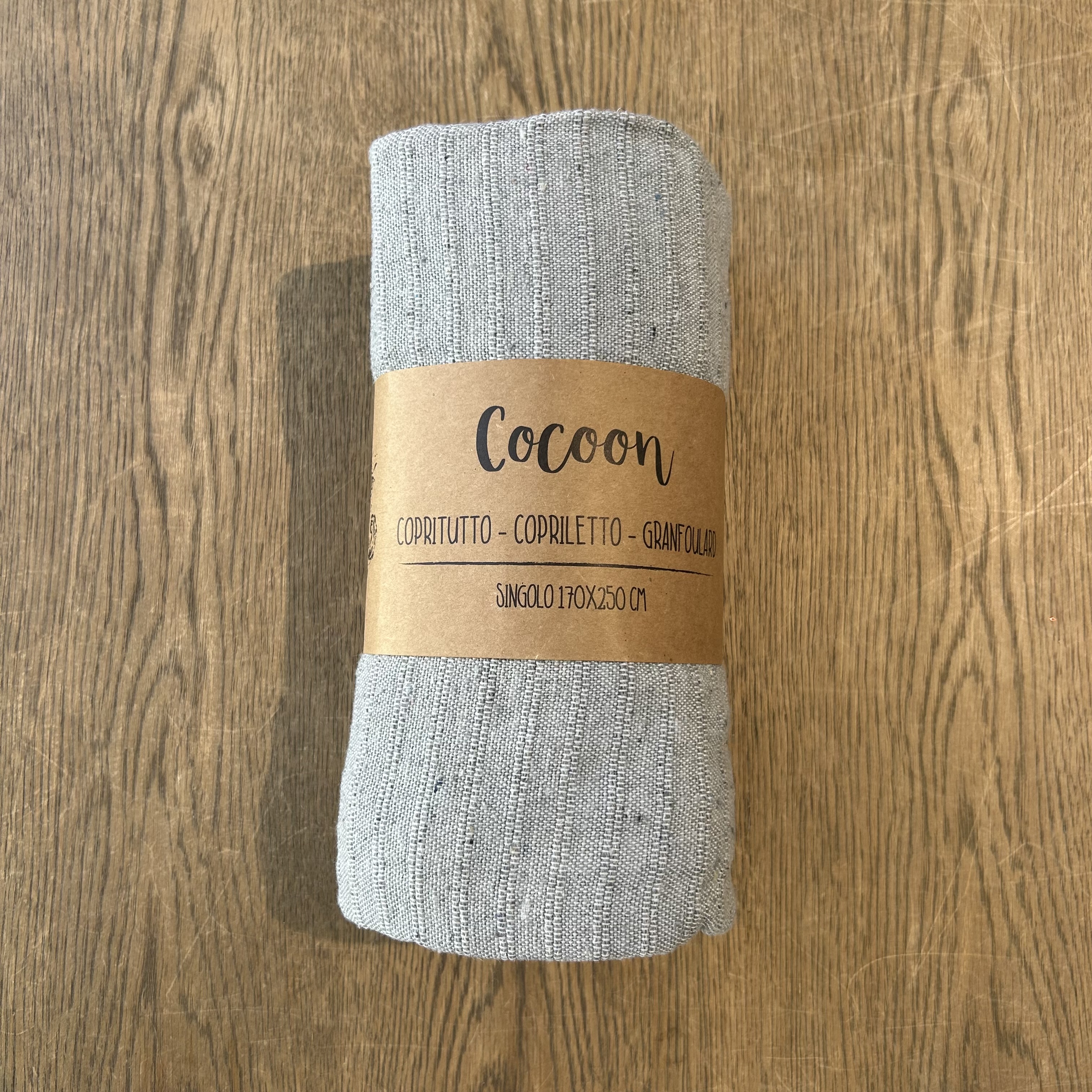 Copritutto Copriletto Cocoon 1P Grigio 170x250 Gts