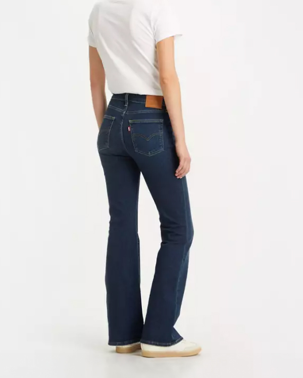 Jeans 726® flare a vita alta in cotone Stellar Stretch modellante blu lavato