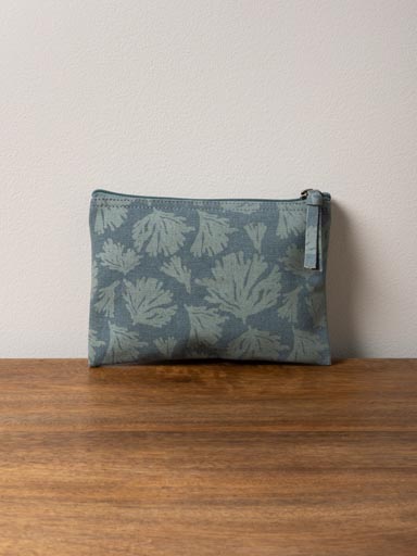 Pochette Blu con Corallo 13x19