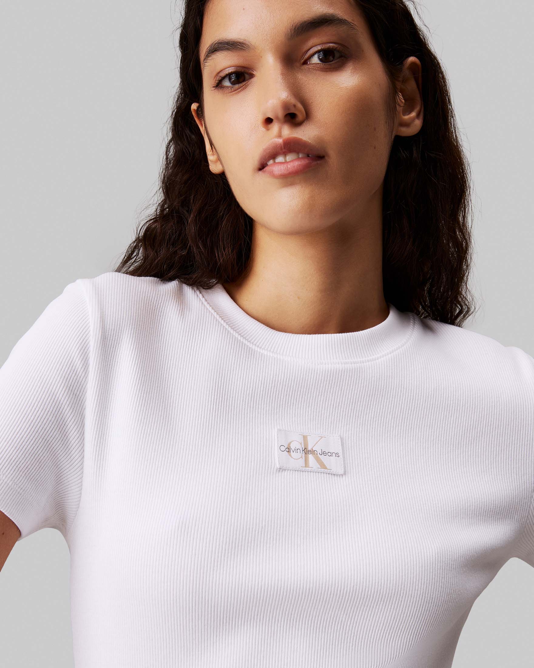 Calvin klein t shirt bianca shop