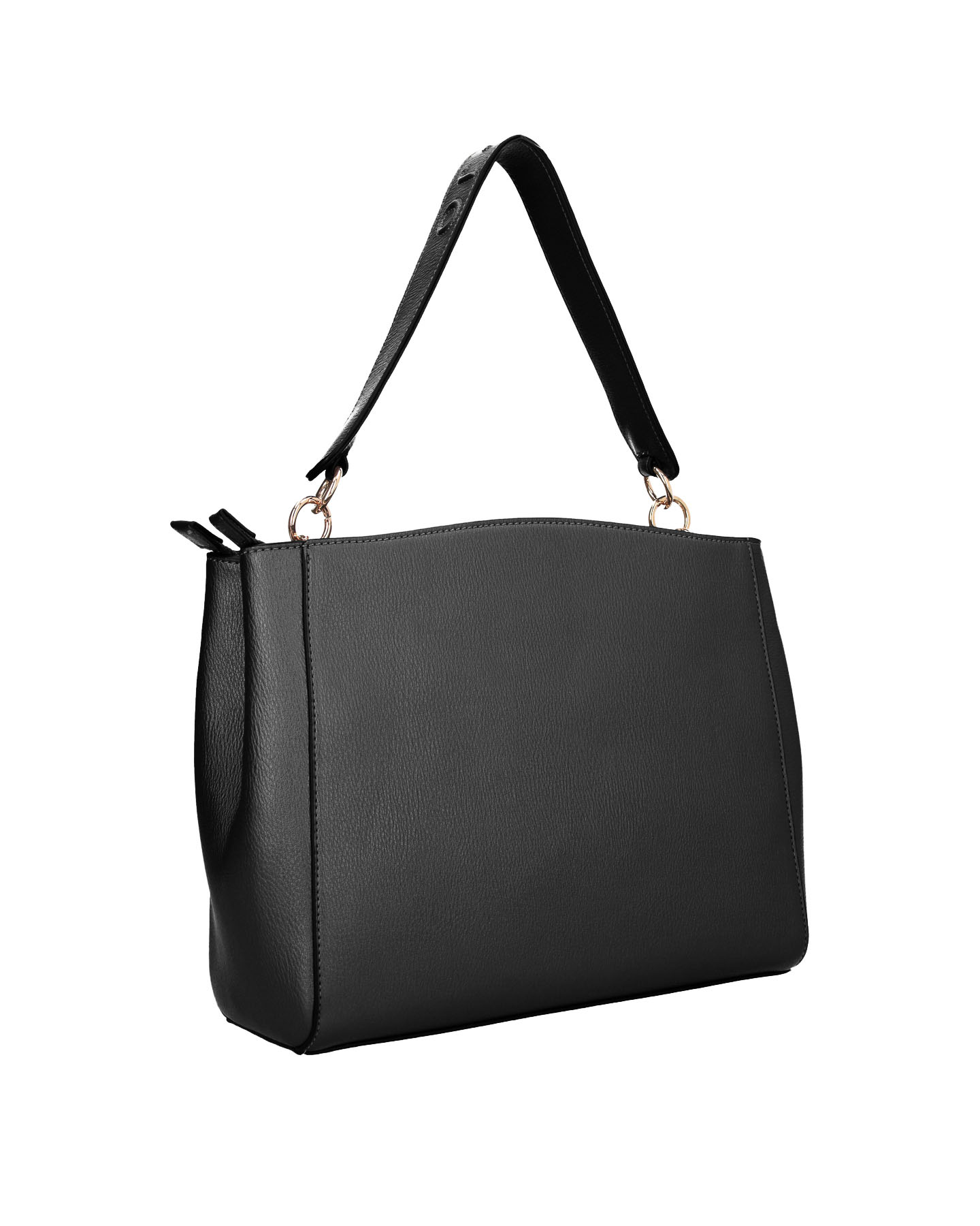 Borsa nera rigida tracolla shop