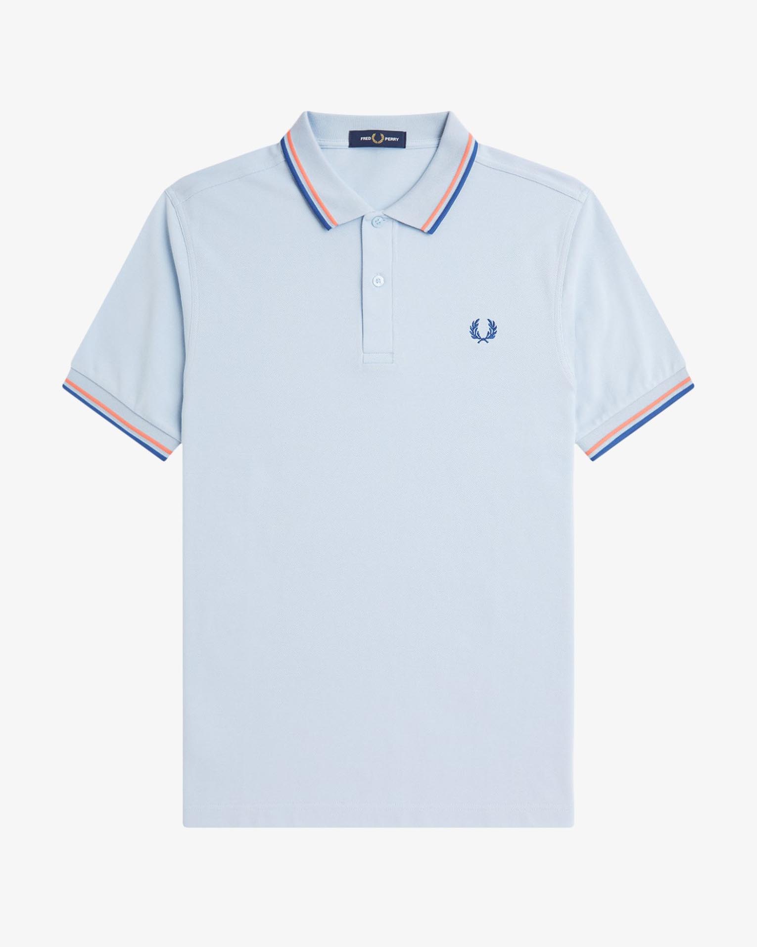 Polo fred perry azzurra outlet