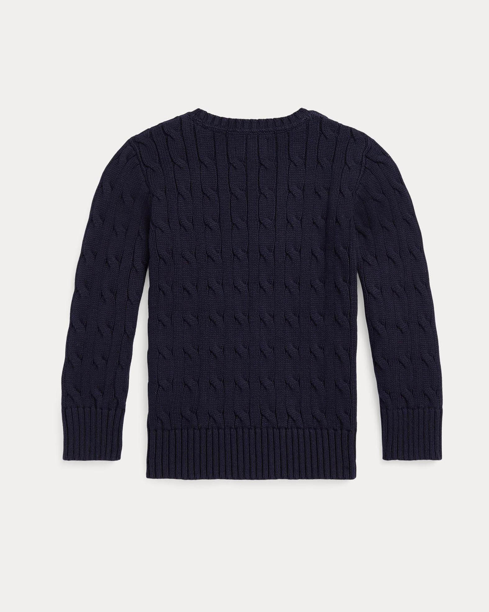 Maglia Polo Ralph Lauren blu in cotone a trecce image
